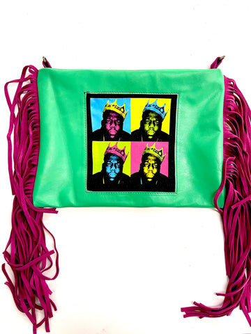 Upcycled Concert T-shirt Crossbody Notorious BIG