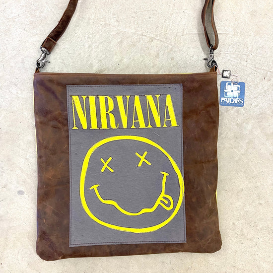 Vintage Concert T-shirt Crossbody Nirvana - Patches Of Upcycling