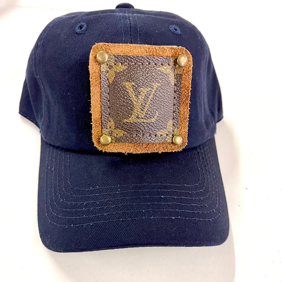 LL25 Navy Dad Hat Brown/Antique - Patches Of Upcycling