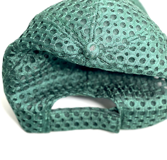 TT6 - Mesh Me Pine Green agree White/Silver - Patches Of Upcycling