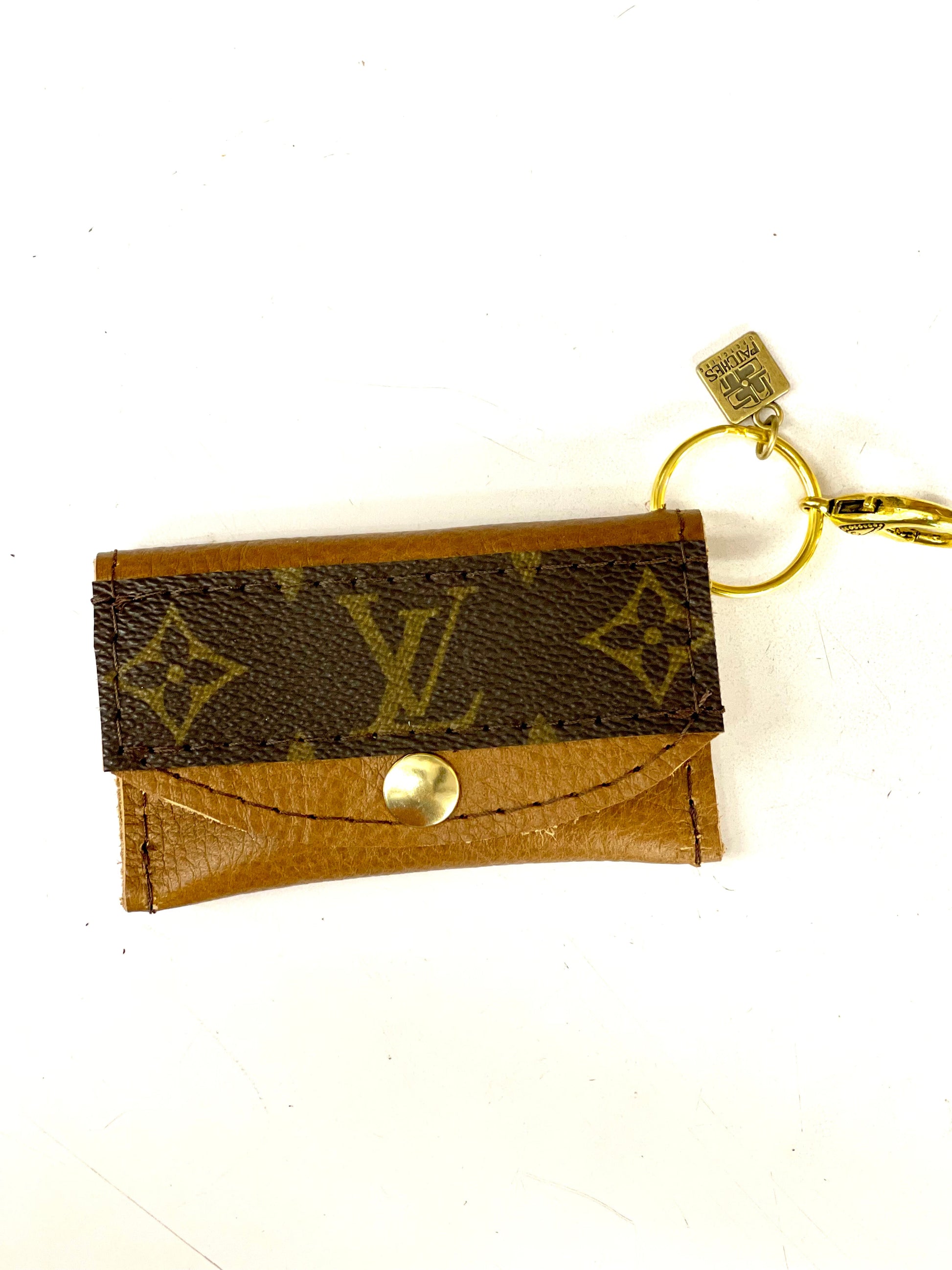 Cardholder with LV strip - Patches Of Upcycling