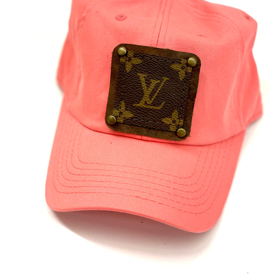 LL19- Coral Dad Hat Brown/Antique - Patches Of Upcycling