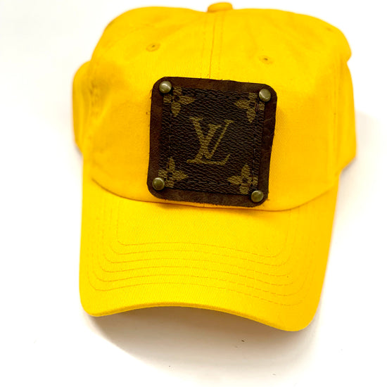 LL20 - Yellow Dad Hat Brown/Antique - Patches Of Upcycling