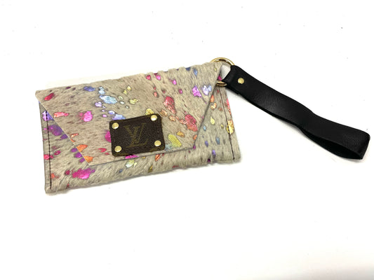 Gradient RaInbow HOH - Petite Snap Wristlet - Patches Of Upcycling