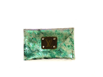Iridescent acid wash HOH- Large Card Holder - Patches Of Upcycling