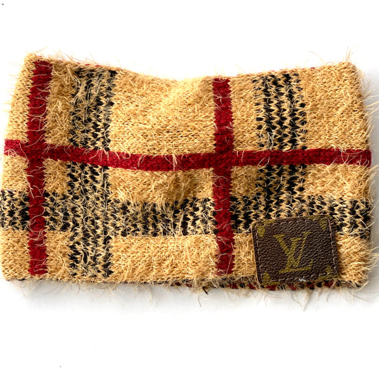 Ear Warmer in Plaid - Patches Of Upcycling