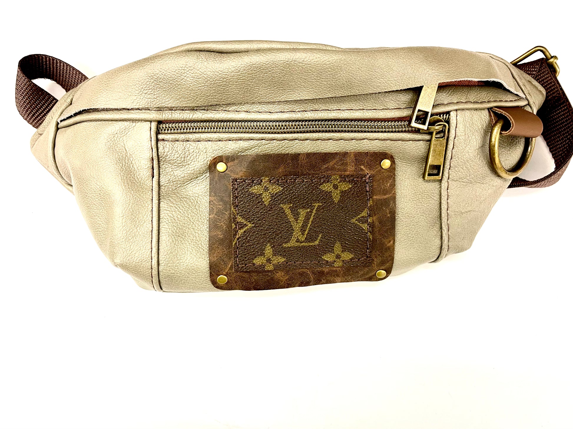 Louis Vuitton, Bags, Louis Vuitton Bum Bag Giant Monogram Khaki Green  Beige Fanny Pack