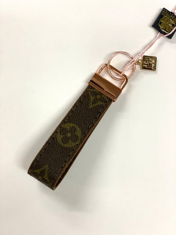 Thick Keyfob flourish (rose gold) - Patches Of Upcycling