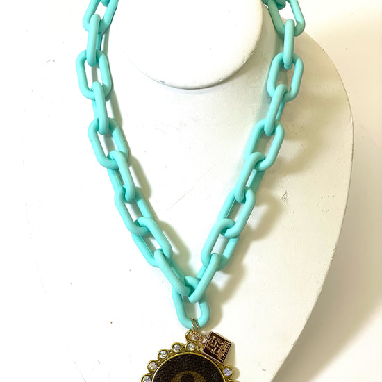 Chain necklace mint - Patches Of Upcycling