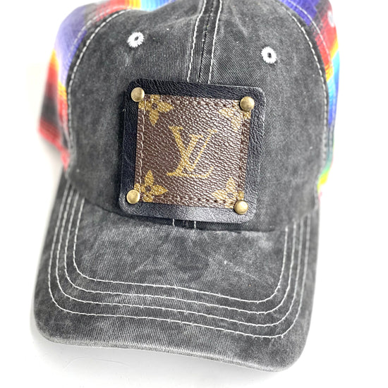 WW3 - Serape Back, Crisscross Pony Hat, Black/Antique - Patches Of Upcycling