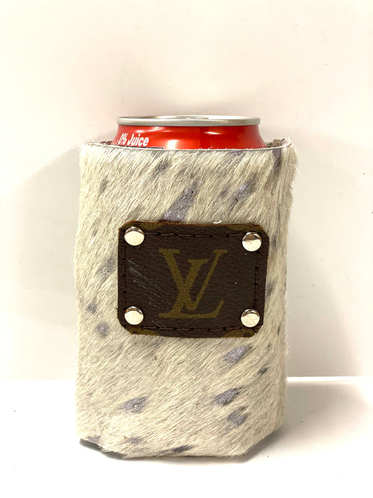 Koozie in silver acid washed - Patches Of Upcycling