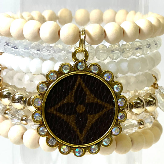 Foundational- Stacked Bracelet set- Gold AB - Patches Of Upcycling