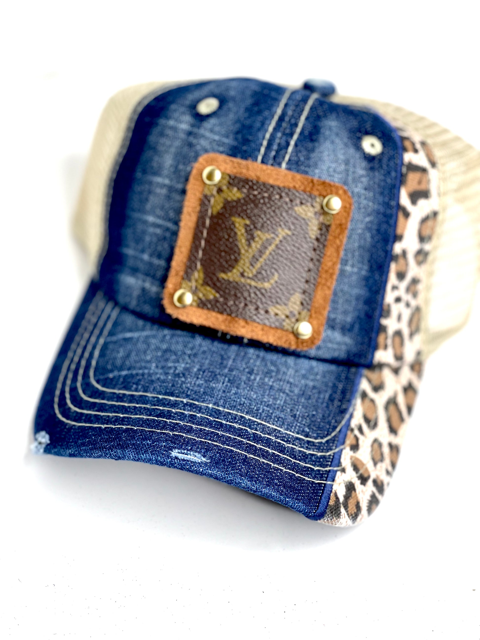 XX2 - Jean Side Leopard in Reese Brown, Brown/Gold - Patches Of Upcycling