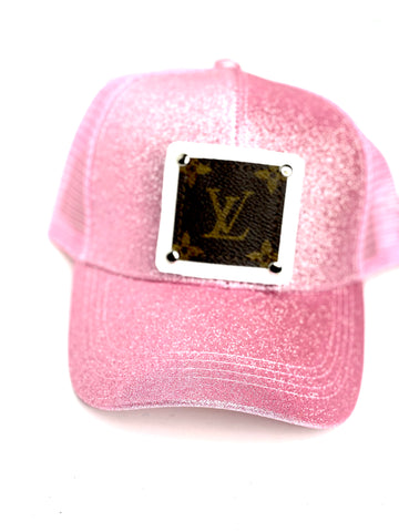 YY8 - Glitter Medium Pink White/Silver - Patches Of Upcycling