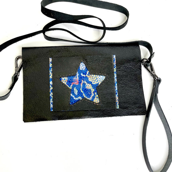 Small Crossbody Star- multiple hide options - Patches Of Upcycling
