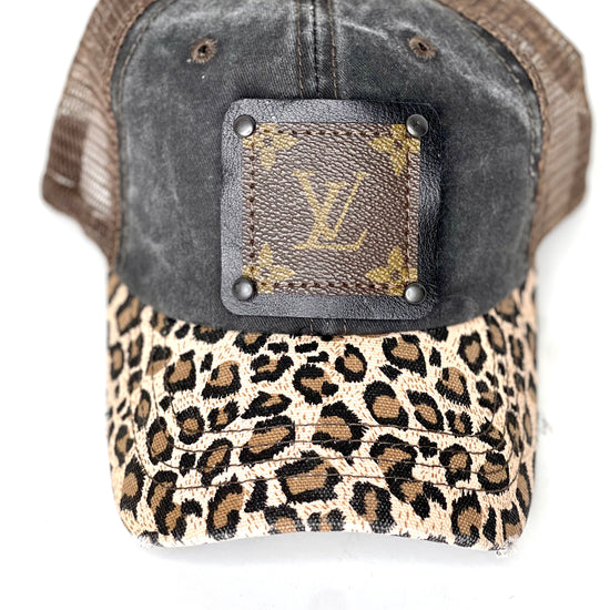 I3 - Leopard bill in Distressed Reese, Brown Mesh Black/Black - Patches Of Upcycling