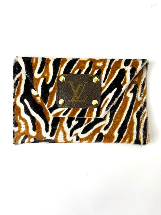 Tiger Stripes HOH - Large Card Holder- Black - Patches Of Upcycling