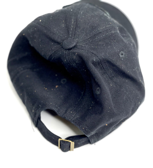 LL13 - Black Dad Hat Black/black - Patches Of Upcycling