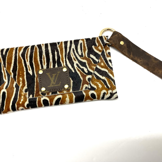 Tiger HOH - Petite Snap Wristlet - Patches Of Upcycling
