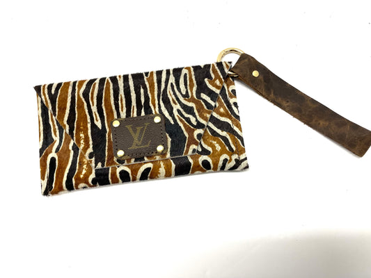 Tiger HOH - Petite Snap Wristlet - Patches Of Upcycling