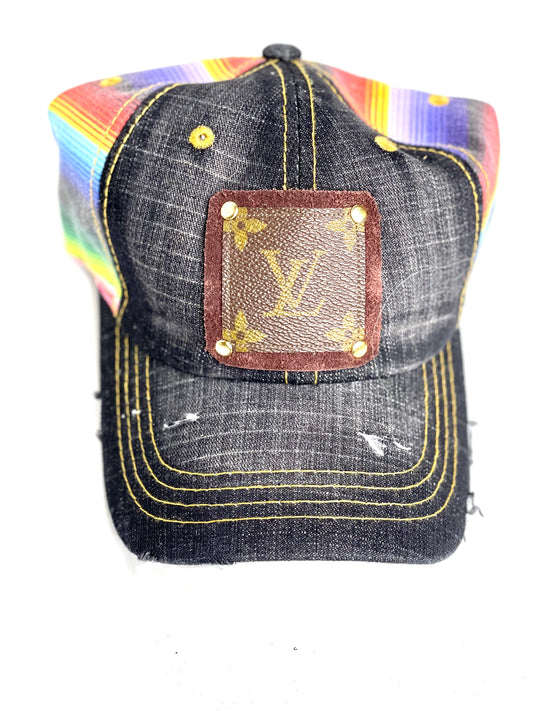 WW5 - Serape Back Hat, Brown/Antique - Patches Of Upcycling