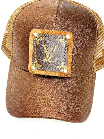 YY4 - Glitter Brown Brown/Antique - Patches Of Upcycling