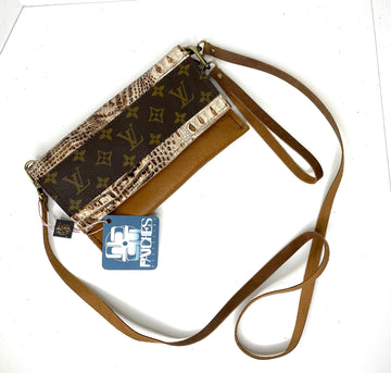 Small Crossbody (with LV Strip) Carmelo side strip - Patches Of Upcycling