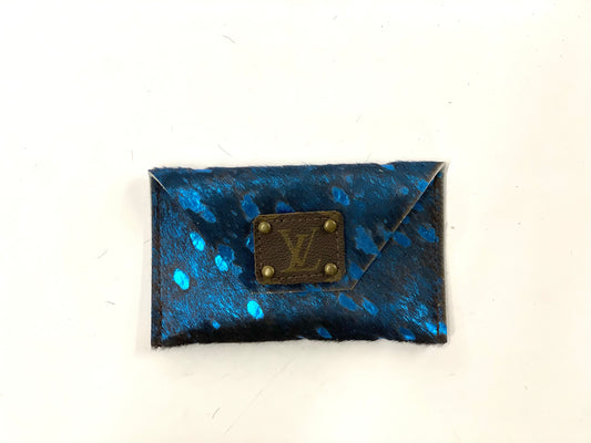 Blue acid HOH - Large Card Holder - Patches Of Upcycling