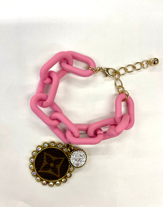 Restocked Chain Bracelet Pink