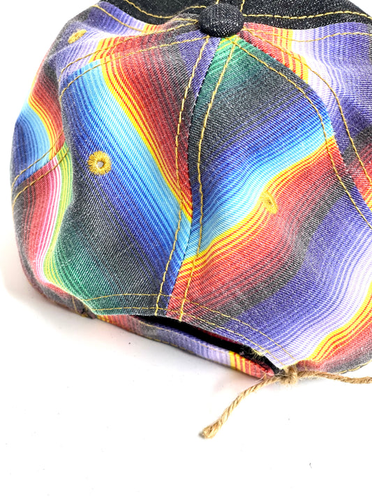 WW5 - Serape Back Hat, Brown/Antique - Patches Of Upcycling