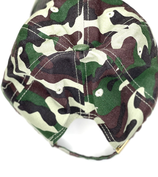 BB1 - True Camouflage Baseball Hat Black/Gold - Patches Of Upcycling